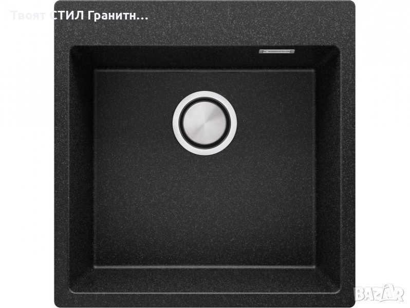 Кухненска Мивка от гранит модел Осло 50 XXL 490 x 500 mm - графит, снимка 1