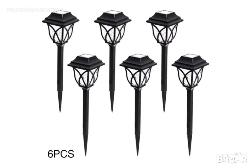 Комплект 6 броя соларни лампи за осветяване , снимка 1