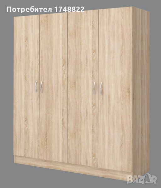 Гардероб " Аполо" 6 четирикрилен, снимка 1