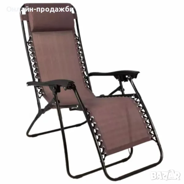 Плажен стол-шезлонг с възглавничка, снимка 1