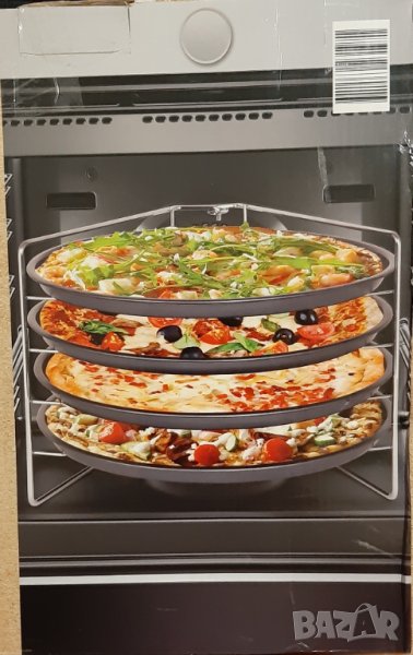Кухненски комплект за печене на пица Kitchen Club, 4 броя тави, снимка 1