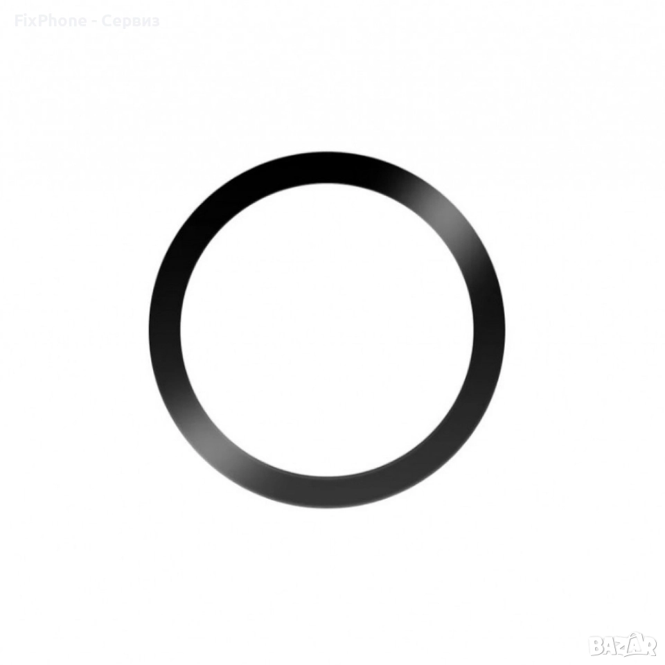 Кръгъл ринг-стикер bSmart Magnetic, съвместим с MagSafe аксесоари, Черен , снимка 1