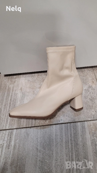 Кожени дамски боти, снимка 1
