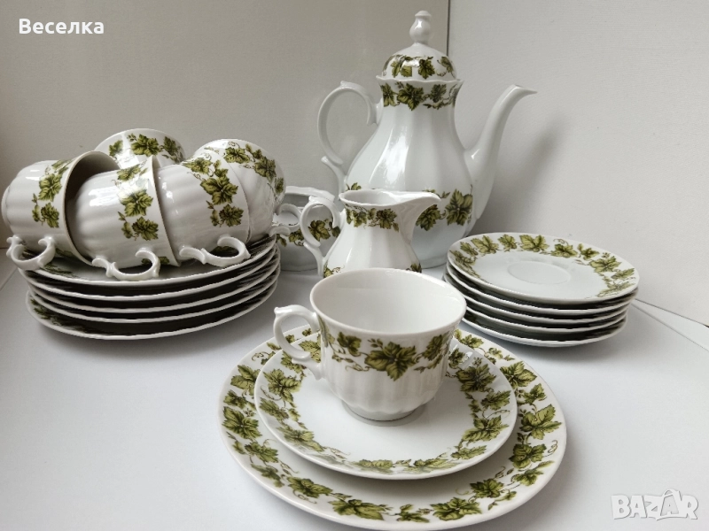 Сервиз за кафе и десерт за 6 човека, Бавария , снимка 1