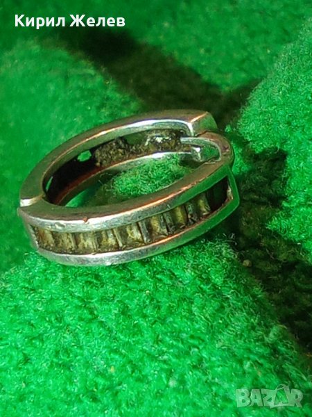 СРЕБЪРНА АЖУРНА със СЪРЧИЦА БЕЛ ЕПОК СТИЛ ВИНТИДЖ ОБЕЦА СРЕБРО 925 ПРОБА 29706, снимка 1