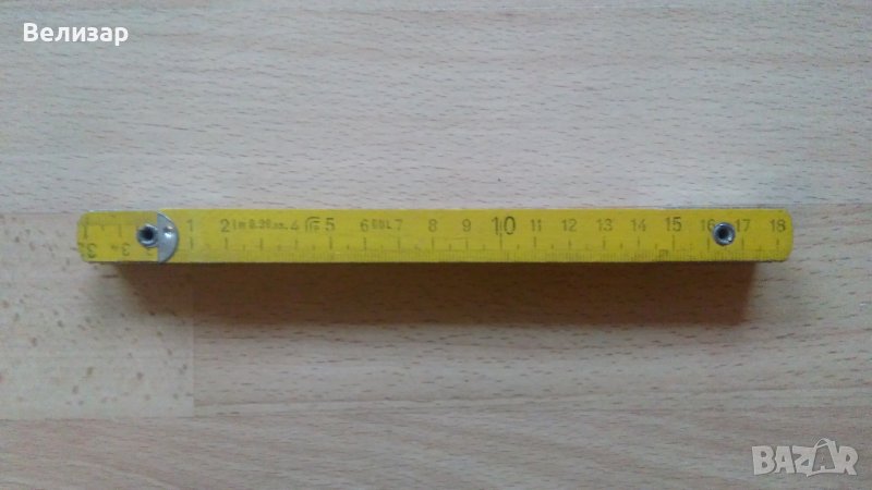 Ретро дърводелски метър (чисто нов), снимка 1