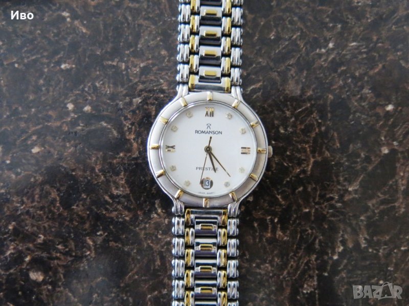Ретро часовник Romanson Prestige RP9632M, 24K златно покритие, снимка 1