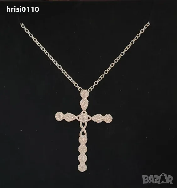 Нов масивен сребърен кръст със синджирче , снимка 1