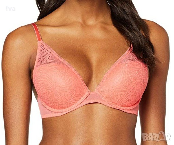 Нов сутиен Wonderbra Fabulous Feel Triangle Padde дълбоко деколте, 70F/32E, снимка 1