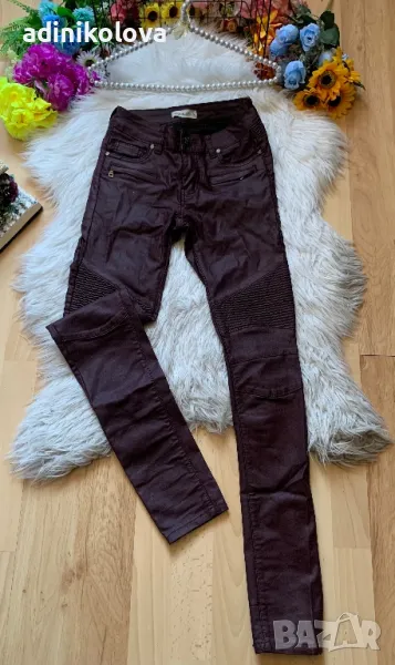 Промазан панталон бордо, снимка 1
