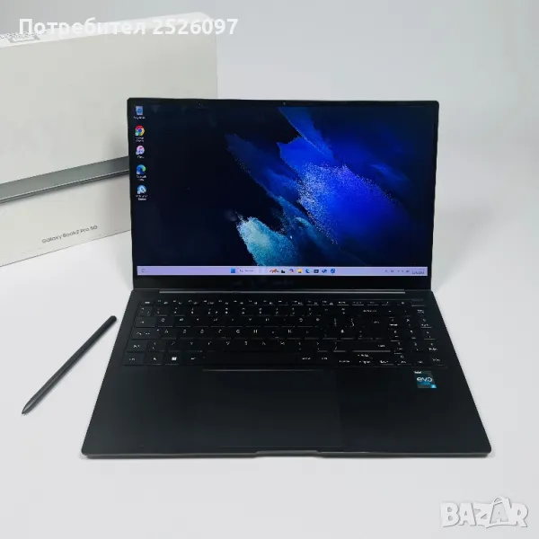 Samsung Galaxy Book 2 Pro 5G/15,6” AMOLED/i5-1240p/8GB LPDDR5/Iris Xe, снимка 1