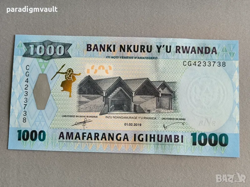 Банкнота - Руанда - 1000 франка UNC | 2019г., снимка 1