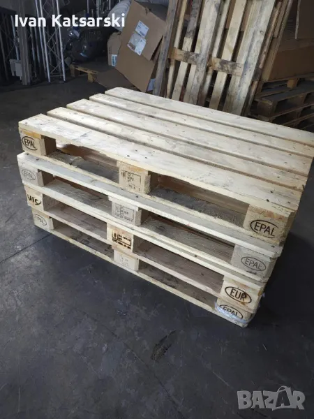 Дървен Евро палет 120х80 см, снимка 1