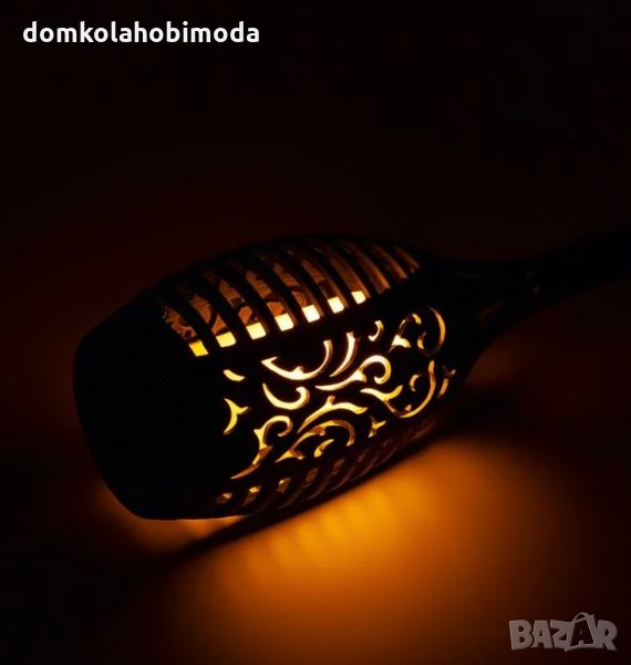 Соларна лампа с светлина тип пламък, снимка 1