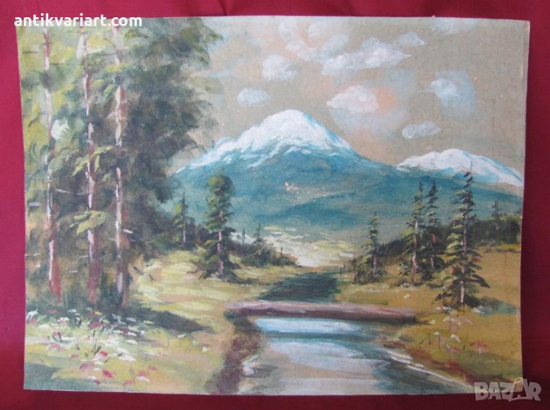 30-те Оригинална Авторска Картина акварел, снимка 1