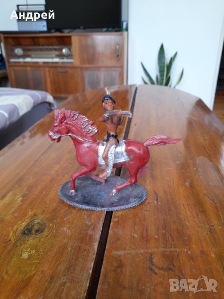 Стара фигурка Индианец #4, снимка 1