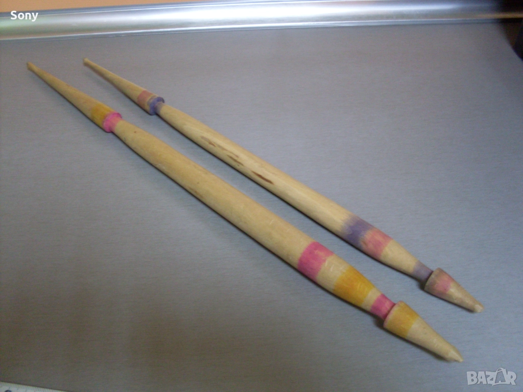 Стари български вретена- 2бр комплект., снимка 1