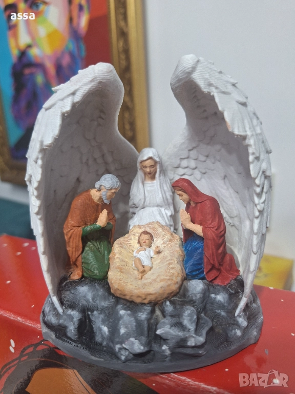 Коледна светеща фигурка Рождество Христово, снимка 1