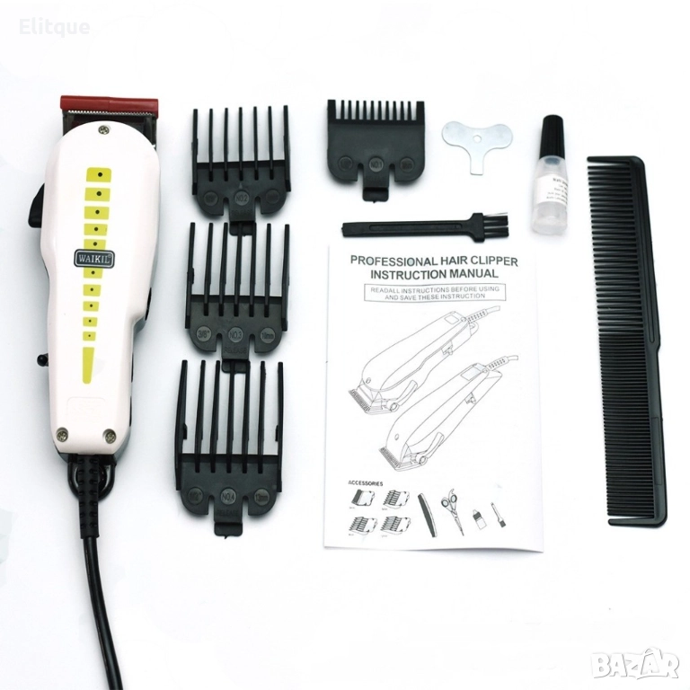 Машинка за подстригване, 4 приставки и 3 аксесоара - (MX-7599) SHAV81, снимка 1