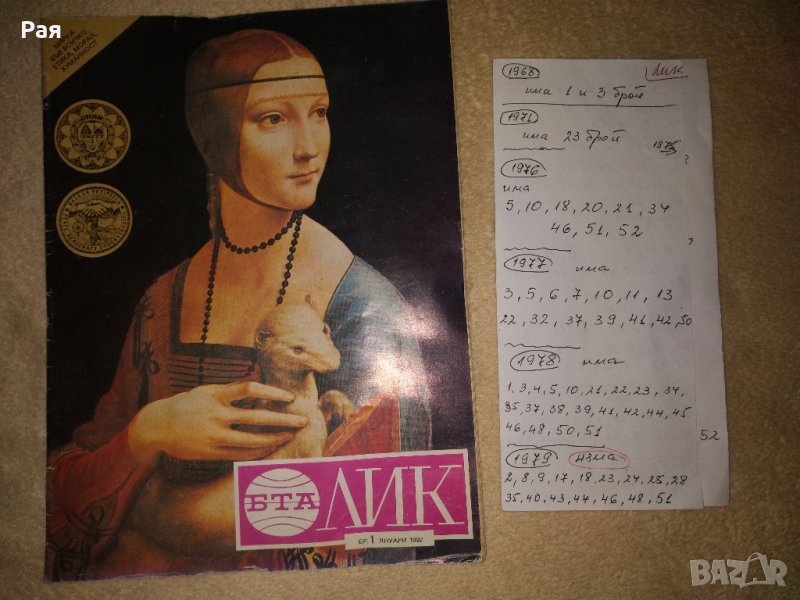 Списания "Лик" - БТА, снимка 1