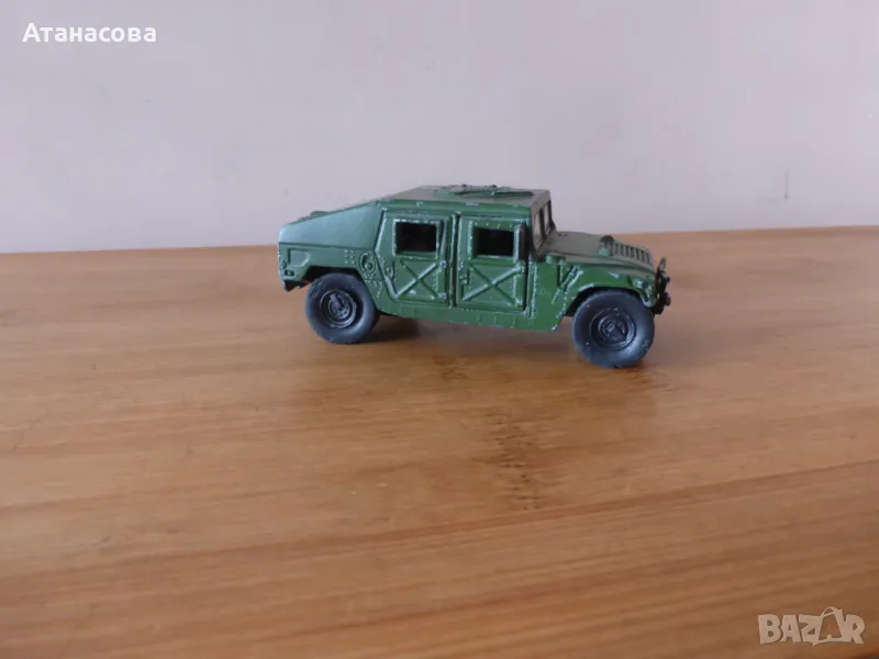 Военна метална количка Хамър Хъмви Maisto Humvee 1/40 играчка 1985 г, снимка 1
