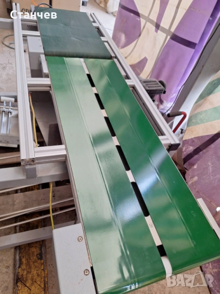 Лентов транспортьор 2 м с 2 бр.редуктора и 2 бр честотно Неизползван, снимка 1