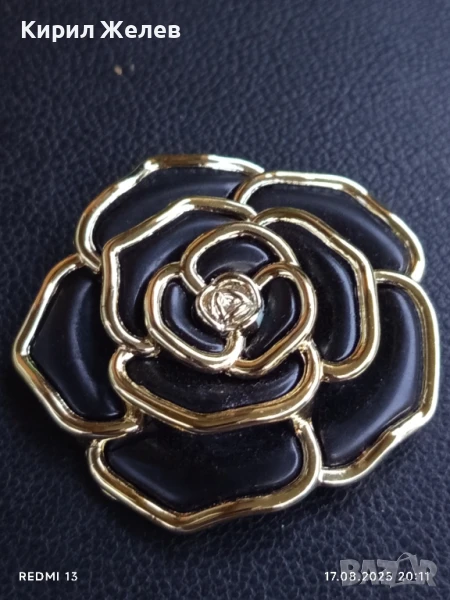 АРТ БРОШКА ЦВЕТЕ МНОГО КРАСИВА СТИЛЕН ДИЗАЙН 31446, снимка 1