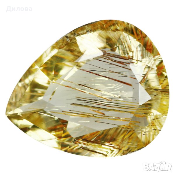 3,86 кт рутилов жълт берил, снимка 1