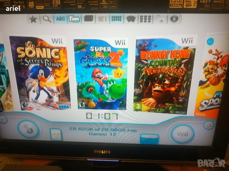 Wii  Nintendo игрова конзола Нинтендо, Super Mario, Sonic, Ben ten Mortal kombat над 14.000 заглави , снимка 1
