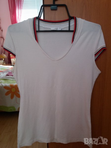 Бяла блуза с малко ръкавче Размер М, снимка 1