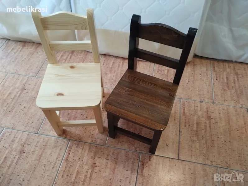 Детско столче от дърво, снимка 1