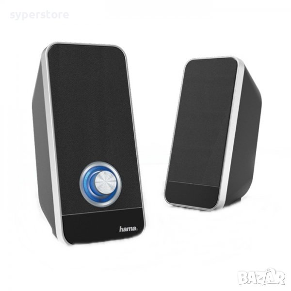 Тонколони USB HAMA Sonic LS-206 Black, 6W SS300817, снимка 1