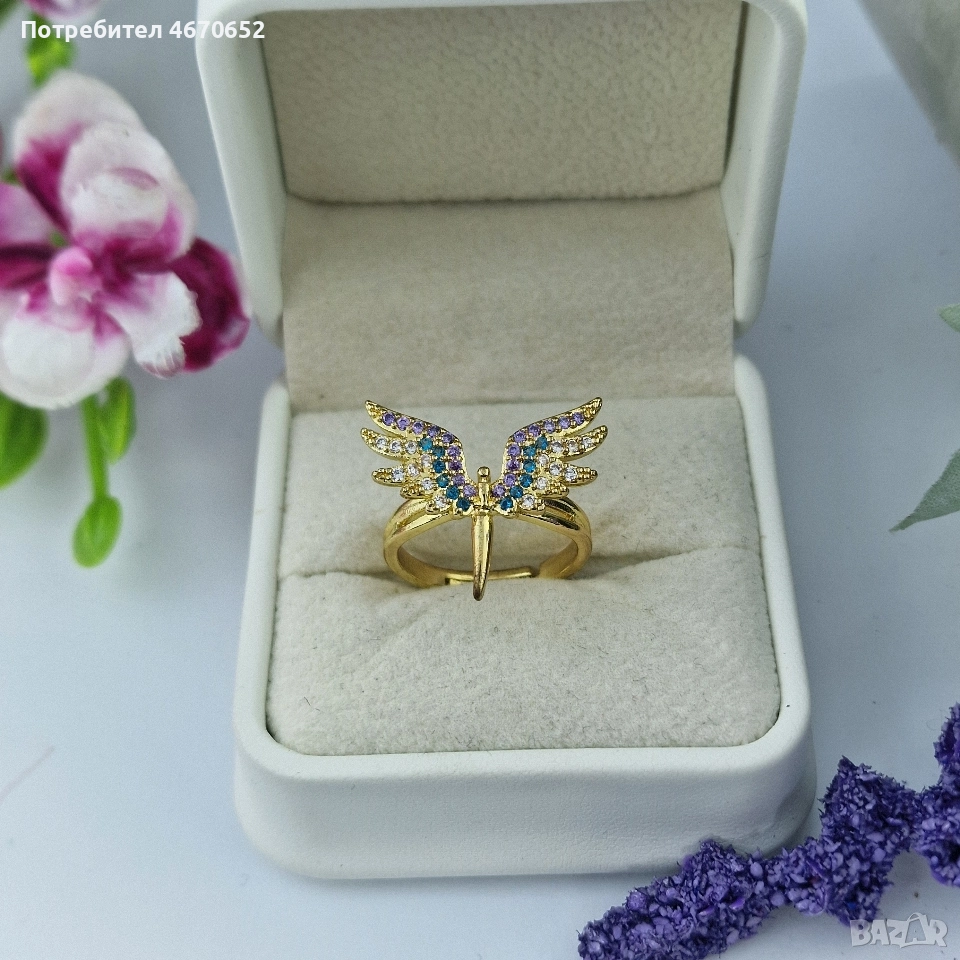 Пръстен „Феникс – Цветни криле“, снимка 1