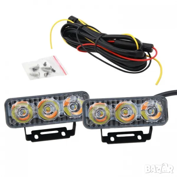 LED дневни светлини с функция мигач, снимка 1