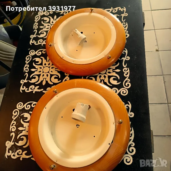 дървена конзола от осветление , снимка 1