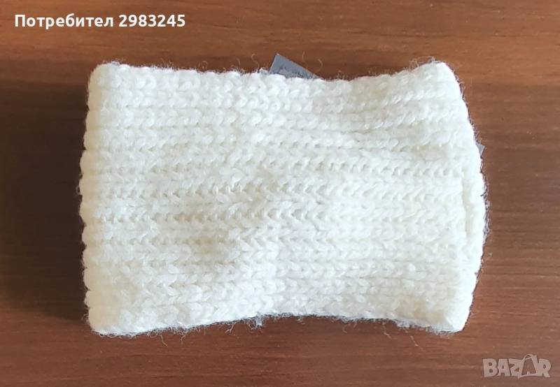 Бяла дамска лента за коса , снимка 1