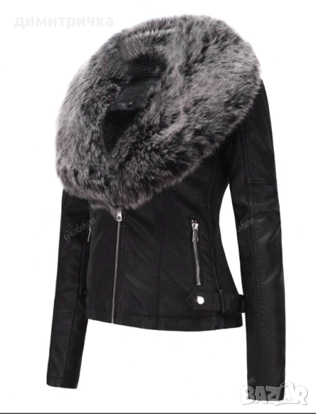 Кожено яке Л размер, снимка 1