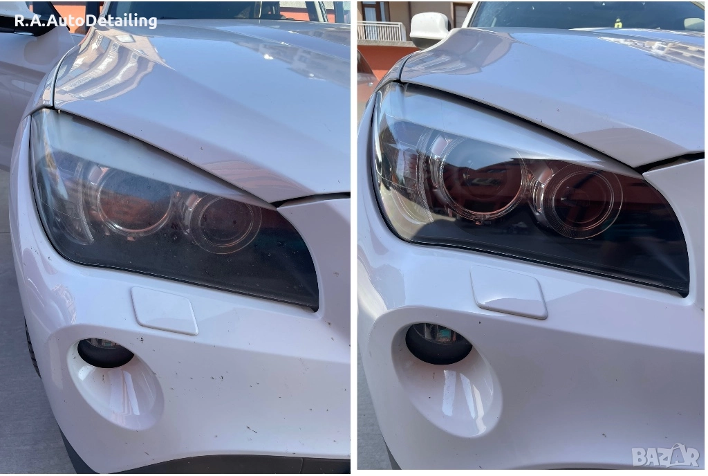 Полиране на фарове,нанасяне на UV защита Пловдив, снимка 1