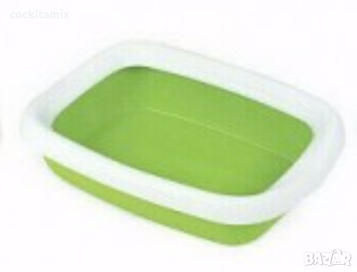 Котешка тоалетна открита БЕТА МАКСИ зелена Размери: см 49 / 39 / 13 височина - 1бр, снимка 1