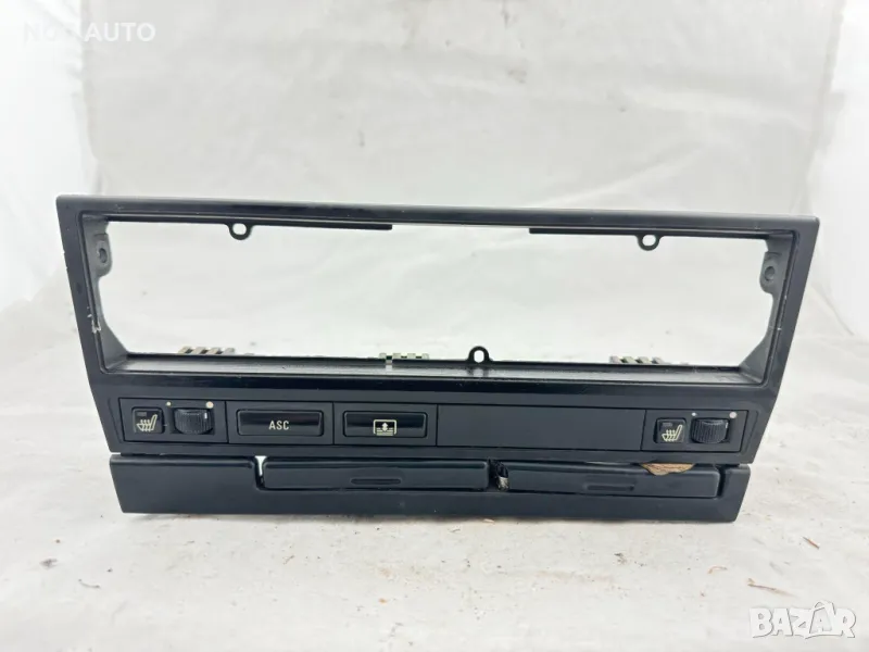Централна конзола с бутони за подгрев и задна щора и къпхолдъри за бмв е39, BMW E39, снимка 1