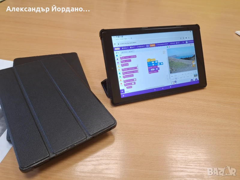 Таблет Fire HD 10 инча 1080p full HD ,32 GB,с магнитен протектор, снимка 1