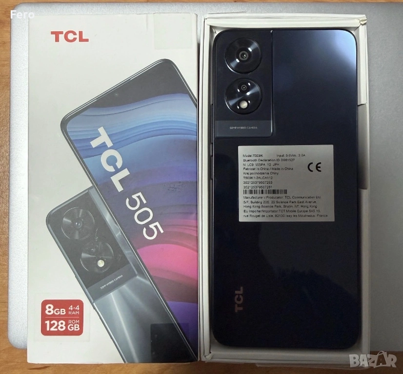 Смартфон TCL 505 128GB / 8GB RAM Space Gray, снимка 1