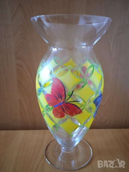 Ръчно рисувана ваза, снимка 1