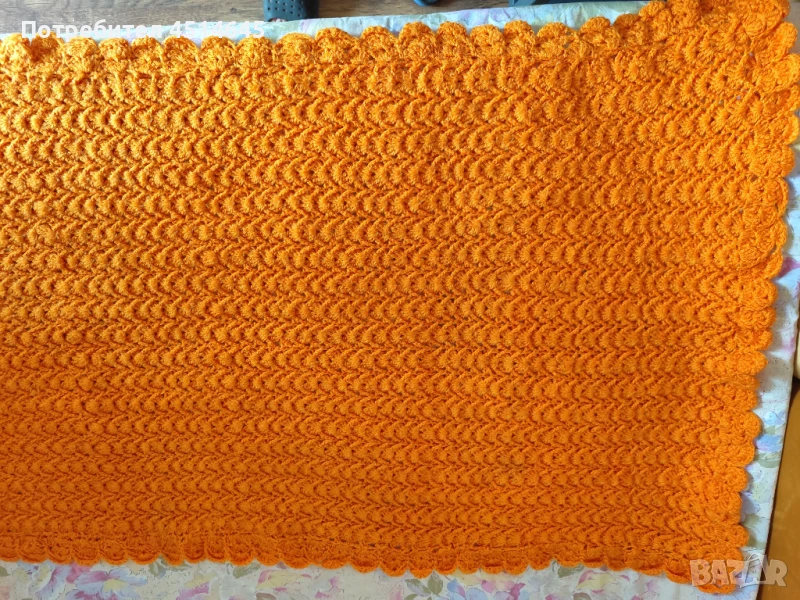 Ръчно плетена НОВА 215/200 кувертюра, снимка 1