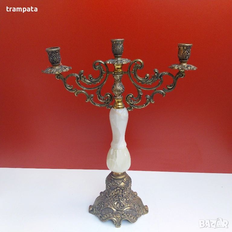 НАЙ ДОБРАТА ОФЕРТА Бароков свещник , снимка 1