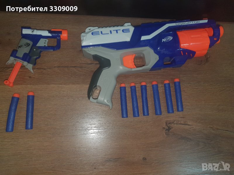 Nerf пистолет N-Strike - Jolt и Nerf пистолет Elite, Disruptor, снимка 1