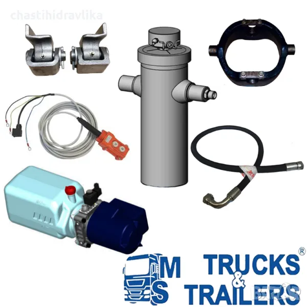 Хидравлично оборудване за тристранен самосвал до 6т от Италия, снимка 1