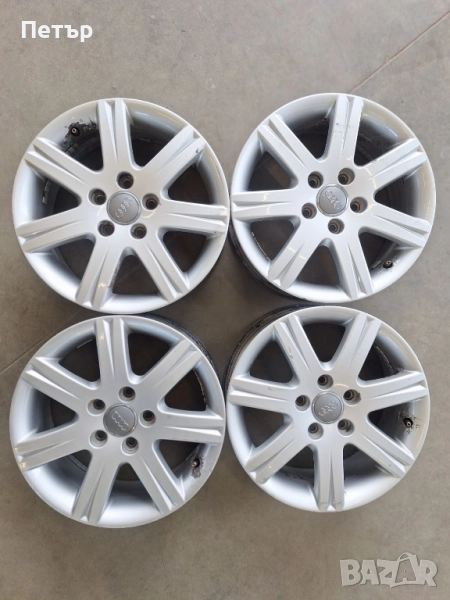 ОРИГИНАЛНИ АЛУМИНИЕВИ ДЖАНТИ ЗА AУДИ -5Х112Х57.1-16 цола, снимка 1