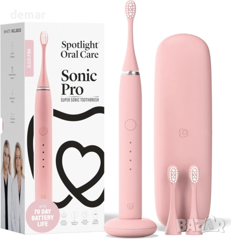 Електрическа четка за зъби Blush Pink Sonic Pro, розова