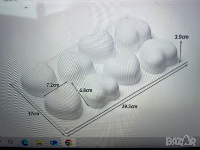 3D Силиконови форми молд сърце за сапун, шоколад, мъфини и др, снимка 2 - Форми - 52572917